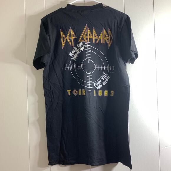 1983 DEF LEPPARD Pyromania Rock Till We Drop Tour single stitch tee shirt LARGE - Picture 6 of 7